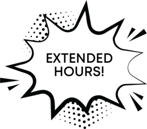 Extended Hours exclamation bubble