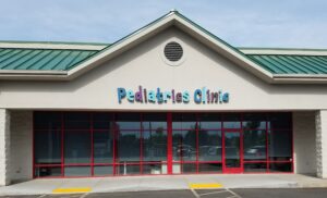 A photo of the Boise Pediatrics Clinic building