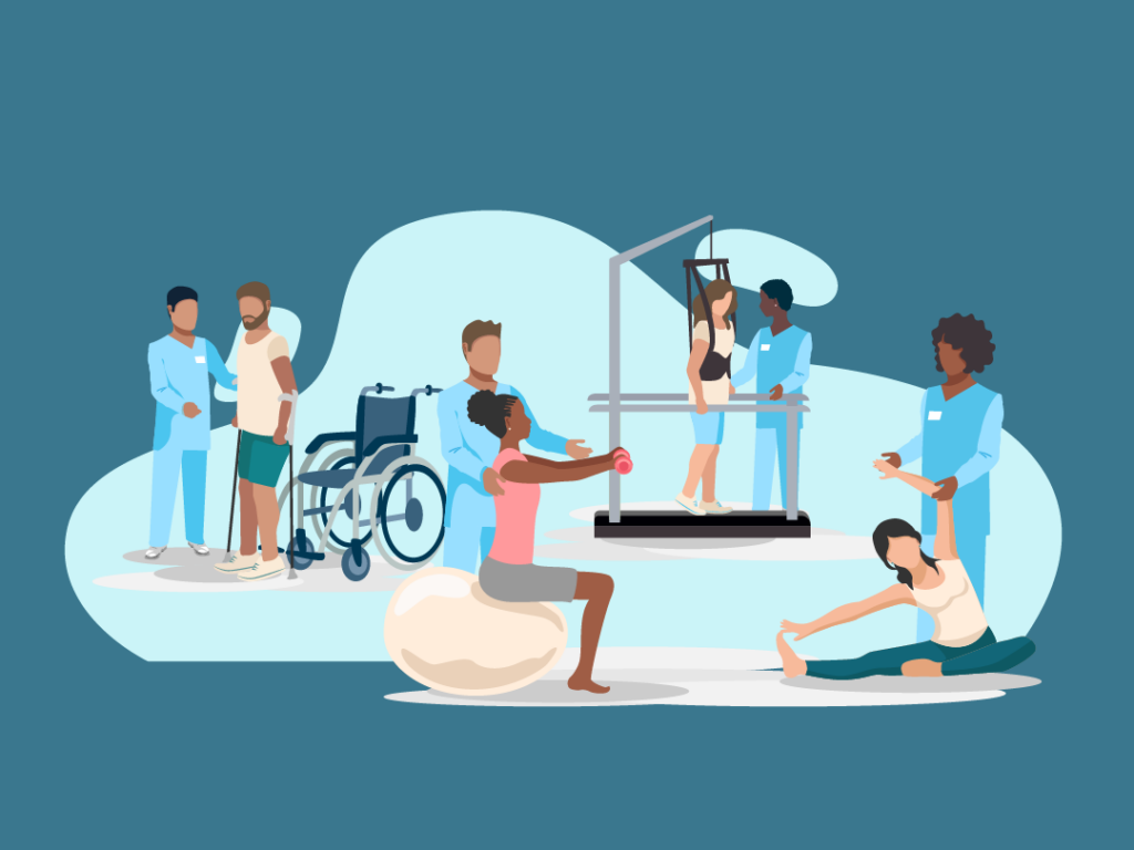 Full Circle Health illustration of Sports Medicine services. 