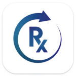 Logo of the app called "Rx365" - an online refill tool to quickly request prescriptions and/or medication refills anytime, anywhere.